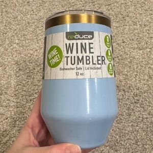 Reduce Light Blue Wine Tumbler